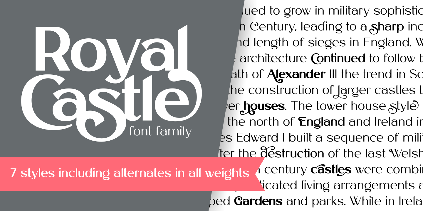 Royal Castle Extra Black Font preview